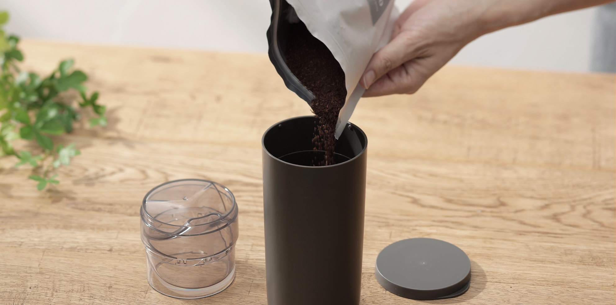 コーヒー計量キャニスター