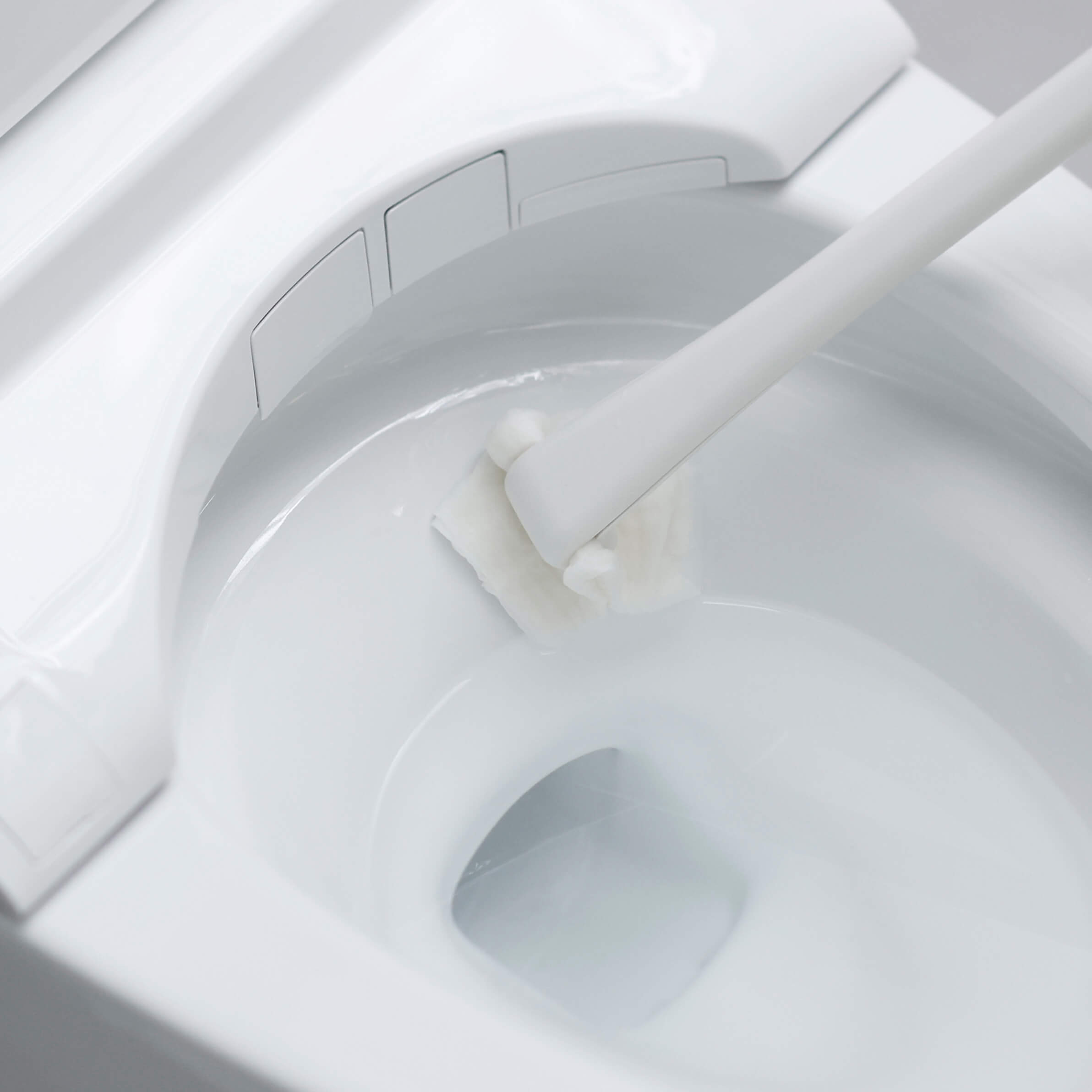 シートを挟むトイレクリーナー