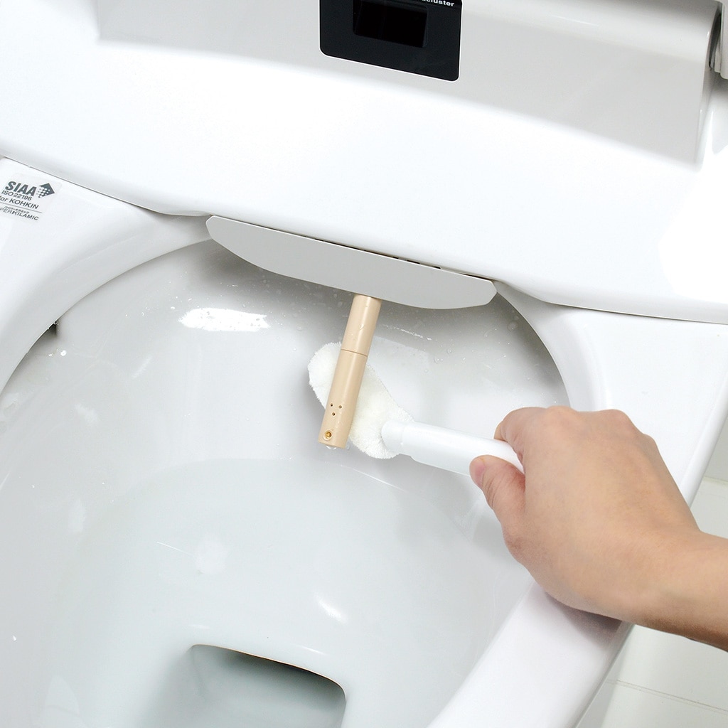 2in1 SLIMトイレブラシ ミニトイレブラシ リフィル ホワイト