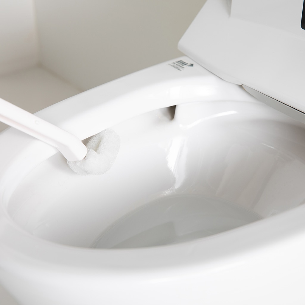 フチ裏スッキリトイレブラシミニ リフィル ホワイト