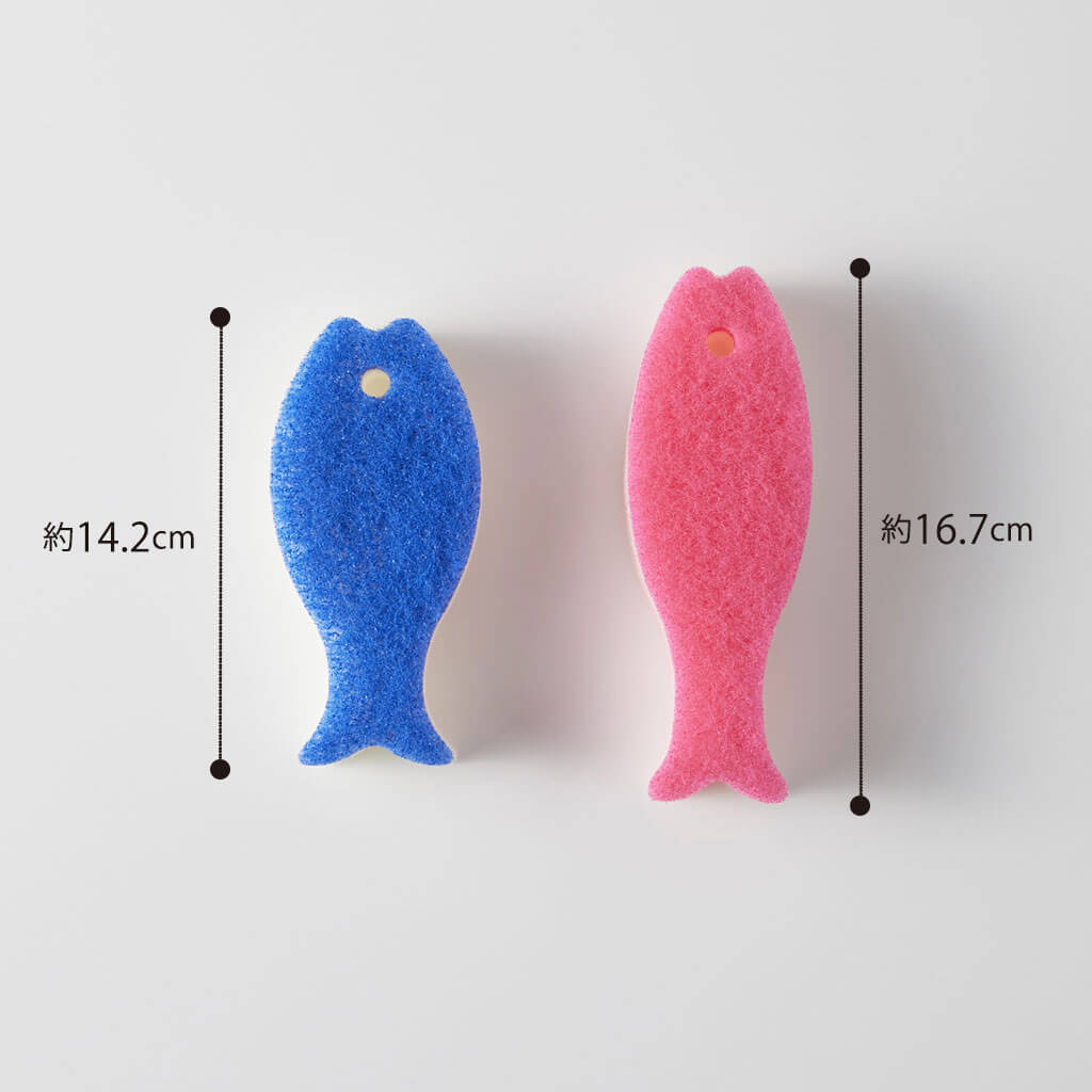 おさかなスポンジ10色セット ミックス