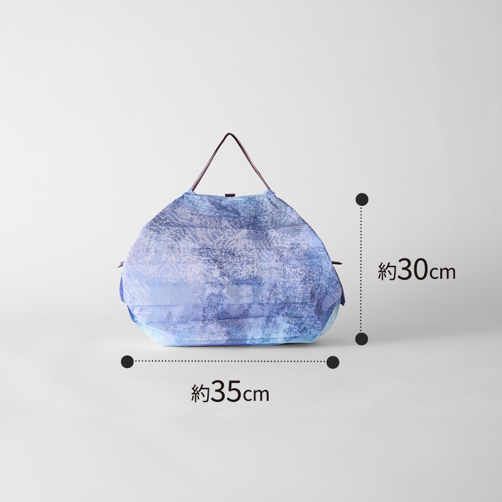 Shupatto コンパクトバッグ M Moon&Sun 青月