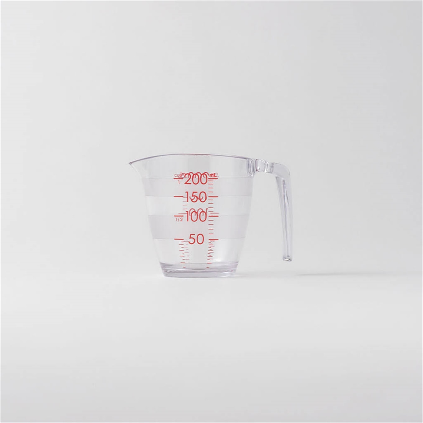 目盛りが見やすい計量カップ クリア 200mL