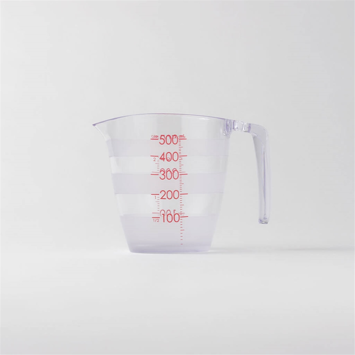 目盛りが見やすい計量カップ クリア 500mL