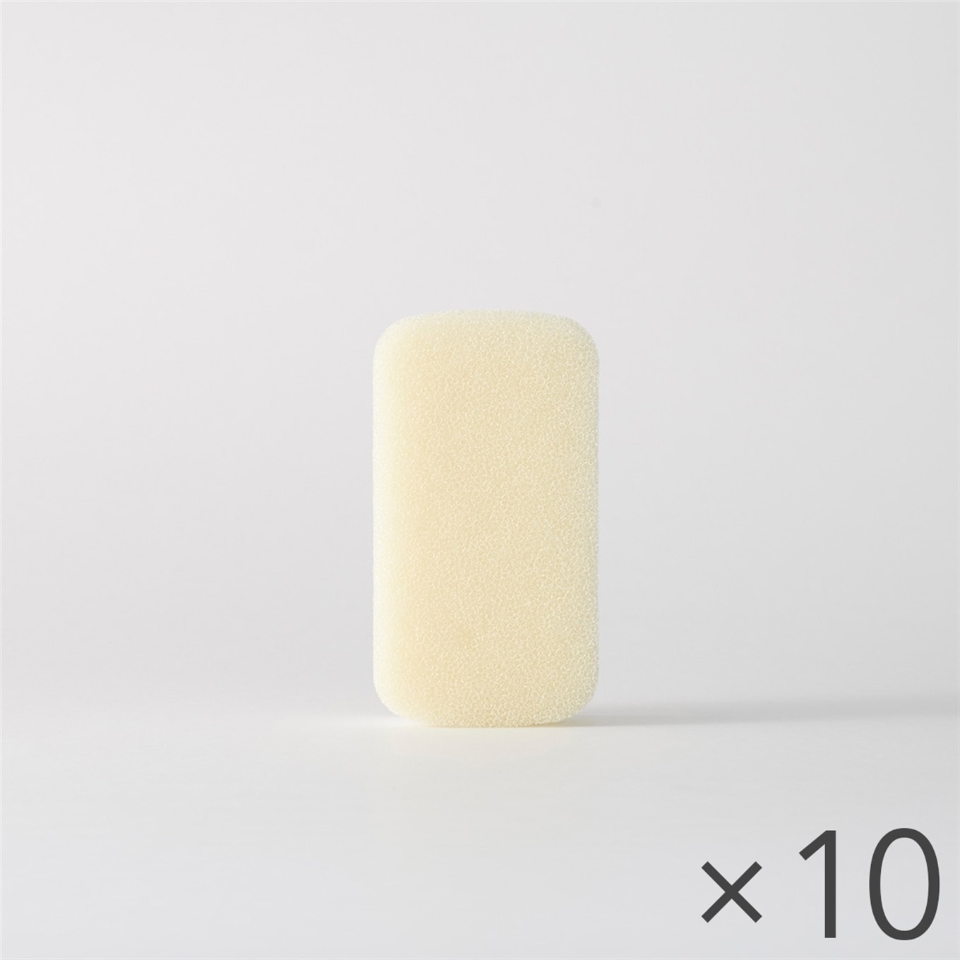 泡持ちのいいキッチンスポンジ3層タイプ ホワイト 10個入り