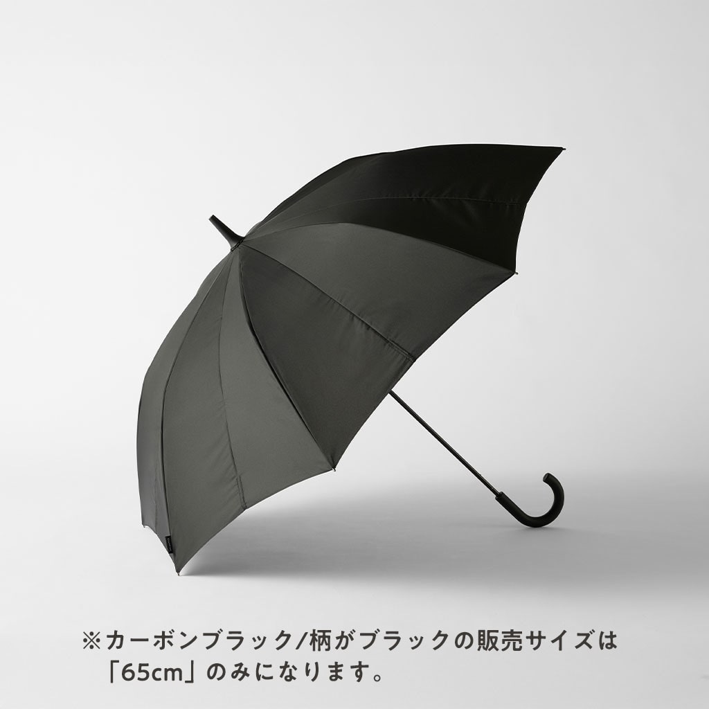[ギフト]Shupatto アンブレラ カーボンブラック(柄:ブラック) 58cm